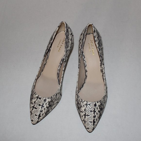 COLE HAAN JULIANNA SNAKESKIN PRINT PUMP - Picture 5 of 7